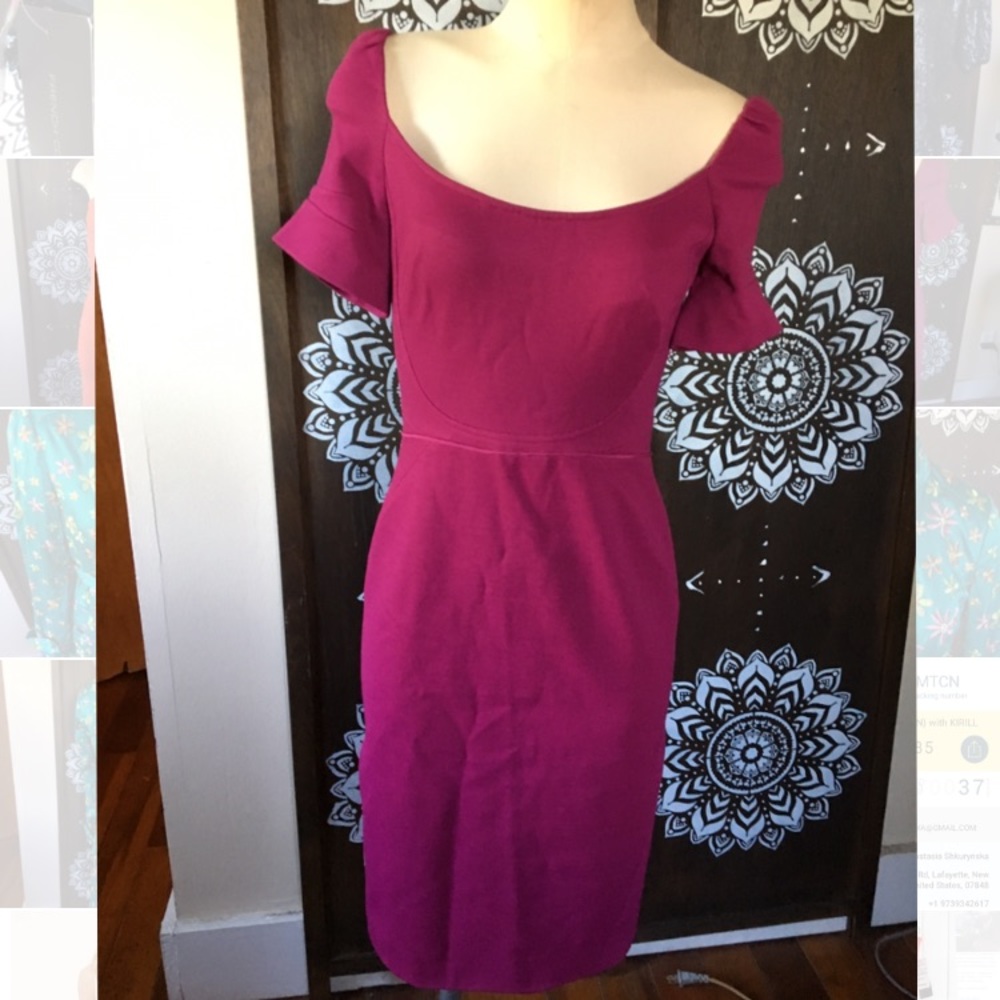 Zac Posen fuchsia Jersey dress. Size 4